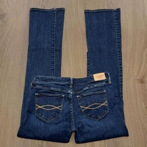 Abercrombie & Fitch Vintage Dark Wash Y2K “A&F Boot” Low Rise Bootcut Jeans